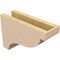 Ekena Millwork 4"W x 12"D x 8"H Classic Garner Rough Cedar Woodgrain TimberThane Corbel, Primed Tan CORUR04X12X08GARRCPR - alternate 2